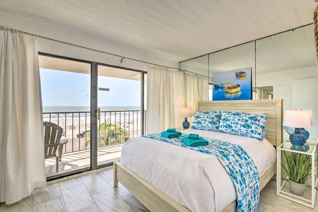 Galveston Oceanfront Condo With Balcony And View! Exterior foto
